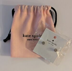 Kate Spade You're a Gem Pave Halo Studs NWT